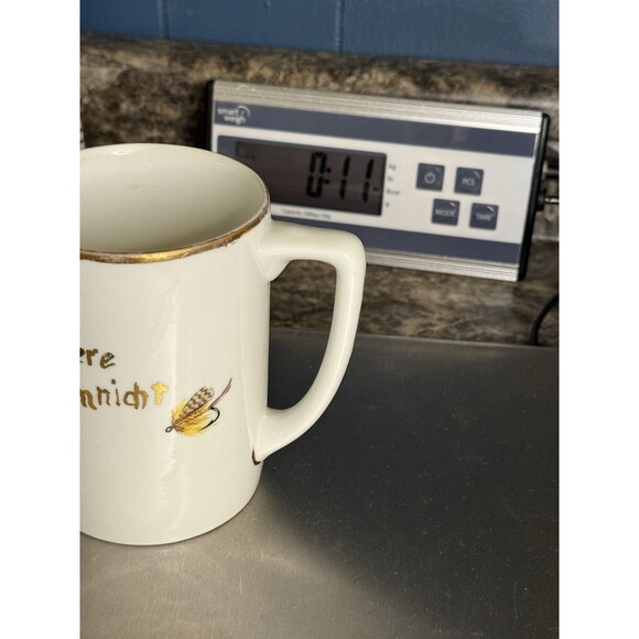 Limoges ABK#7 Porcelain Gold Trim German "Wife Don't Upset Your Husband" Cup - Picture 7 of 7